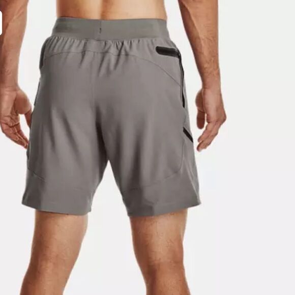 Men’s Under Armour Unstoppable Shorts Pewter & Black Sold Out S Water Repellent - Picture 2 of 10